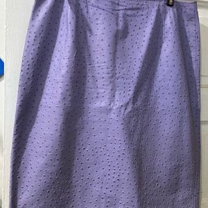 ESCADA - LAMBS NAPPA LEATHER SKIRT size 40 LILAC